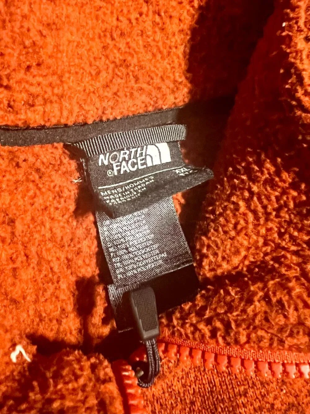 The North Face Gordon Lyons Full Zip Fleece Orange Jacket, Men's 2XL
